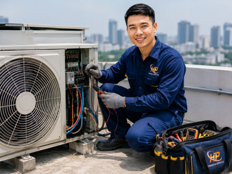 Thợ lành nghề sửa máy lạnh tận nơi tại TP.HCM, báo giá trước khi sửa, bảo hành linh kiện 6 tháng