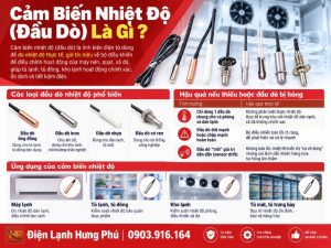 Cảm biến nhiệt độ đầu dò kho lạnh là gì - Điện Lạnh Hưng Phú