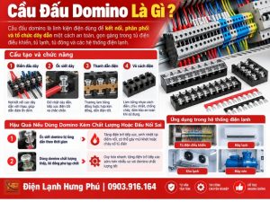 Cầu đấu domino tủ điện kho lạnh là gì - Điện Lạnh Hưng Phú